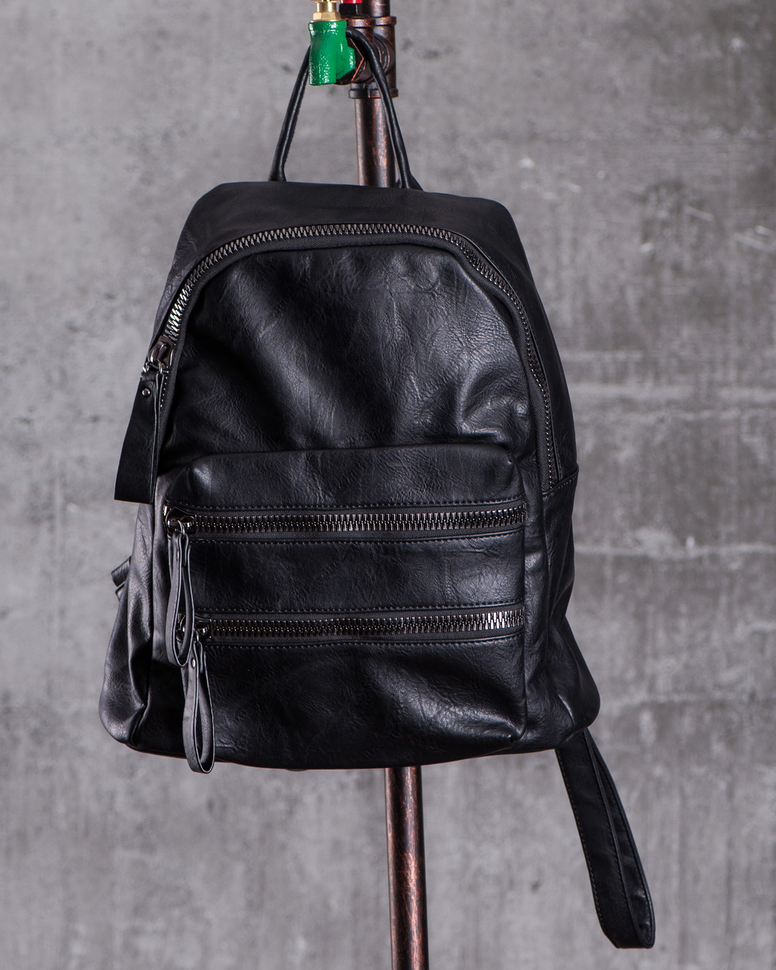 Rucsac Casual cu fermoare Kelly, Negru Culoare