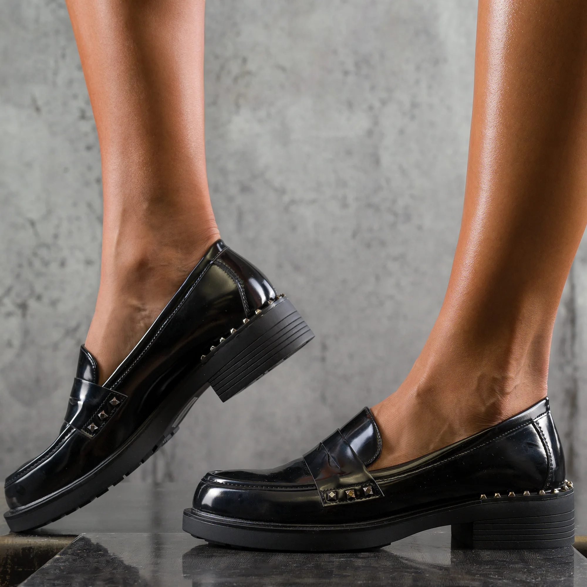 Mocasini Actually, Culoare negru