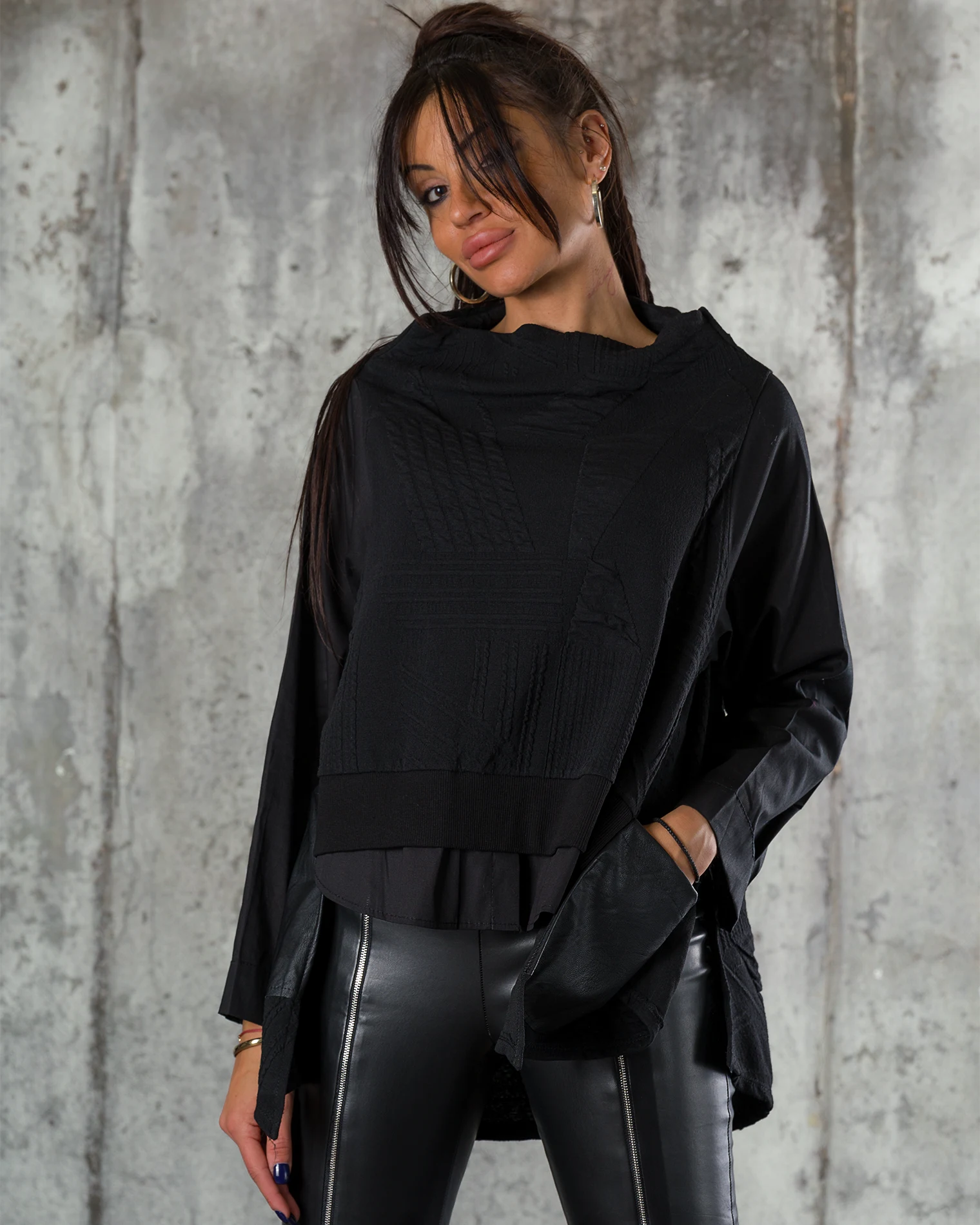 Bluza Code Switch, Culoare negru