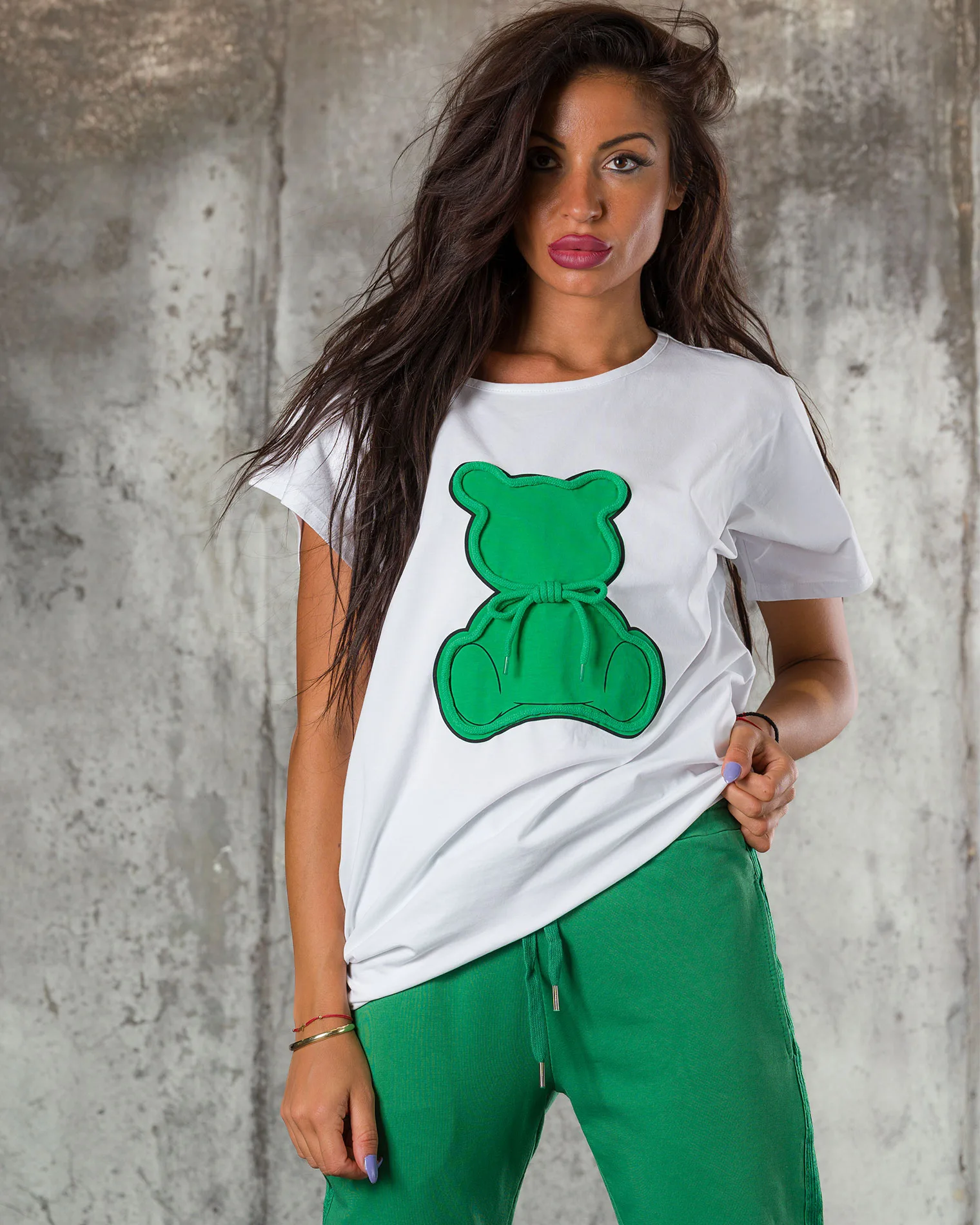 Tricou Coloring Book, Culoare Alb/Verde