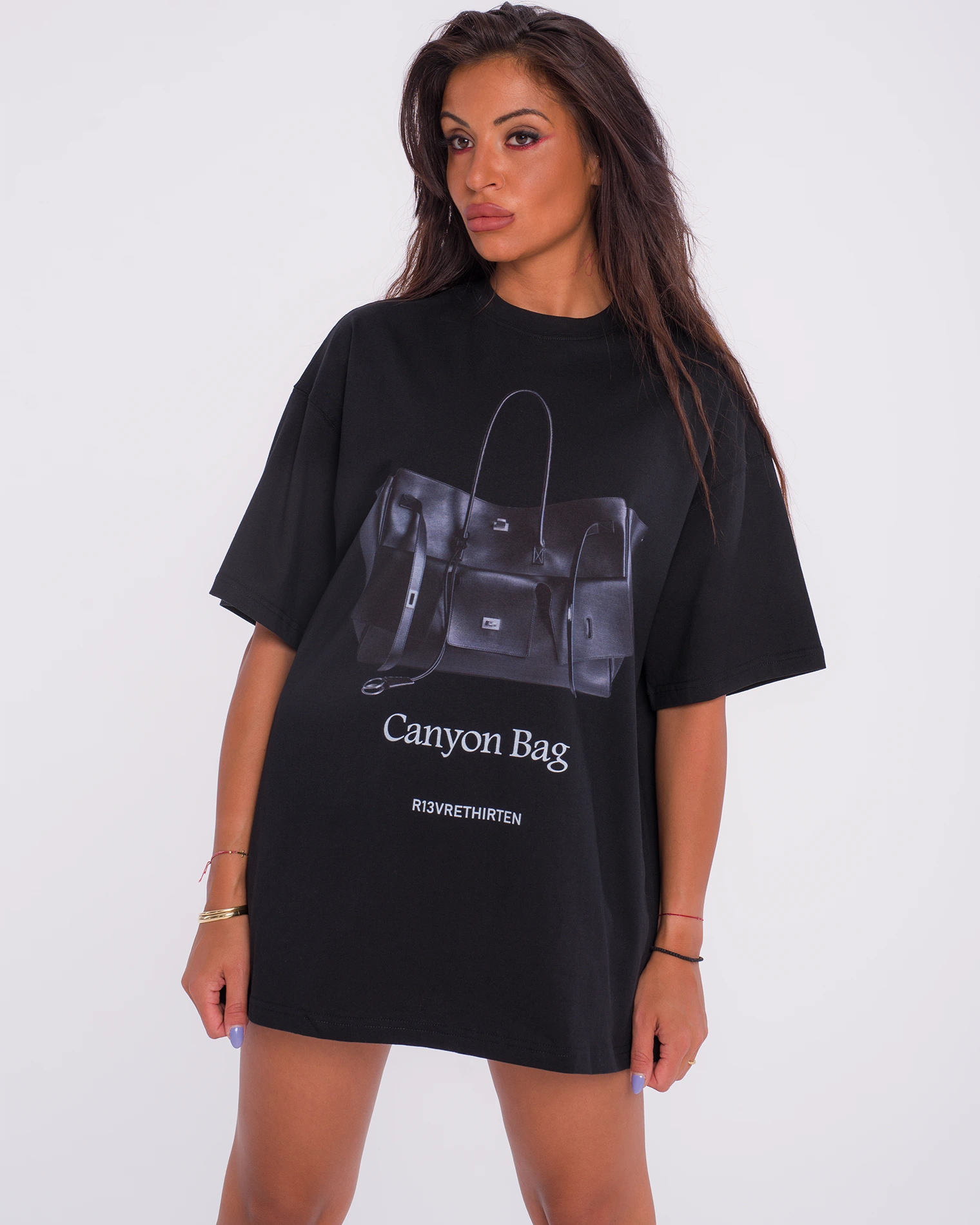 Tricou Canyon Bag, Negru