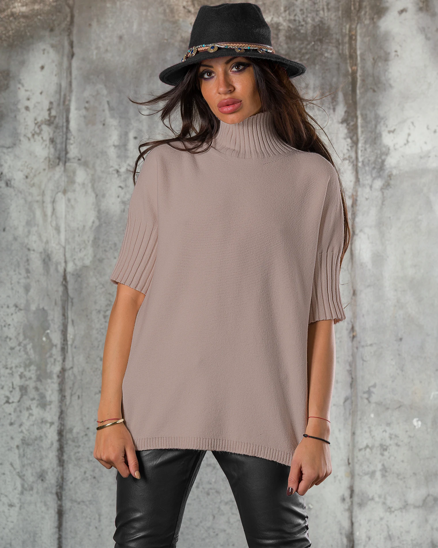 Pulover Warm Inside, Taupe