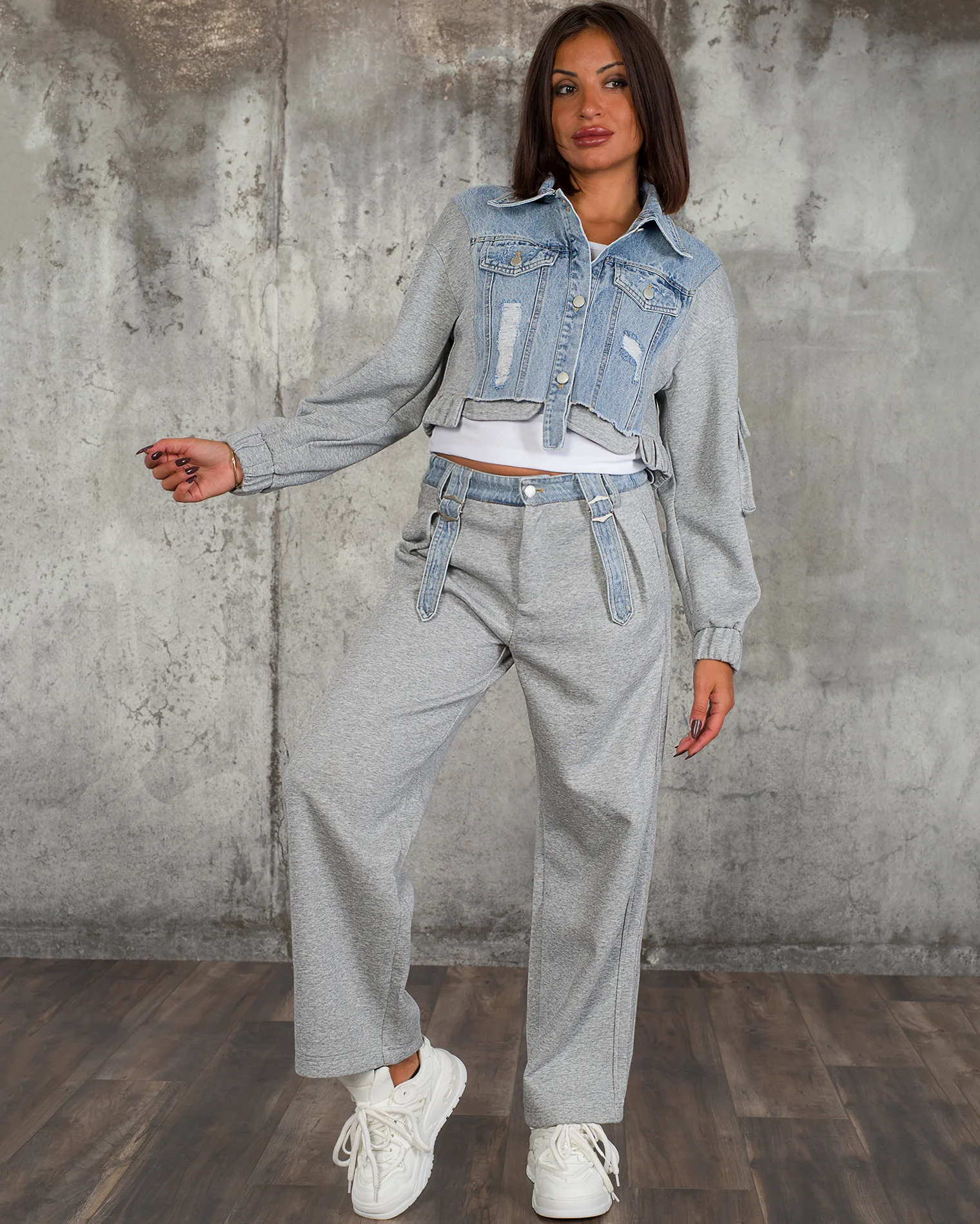 Compleu Antidote, Denim/Gri