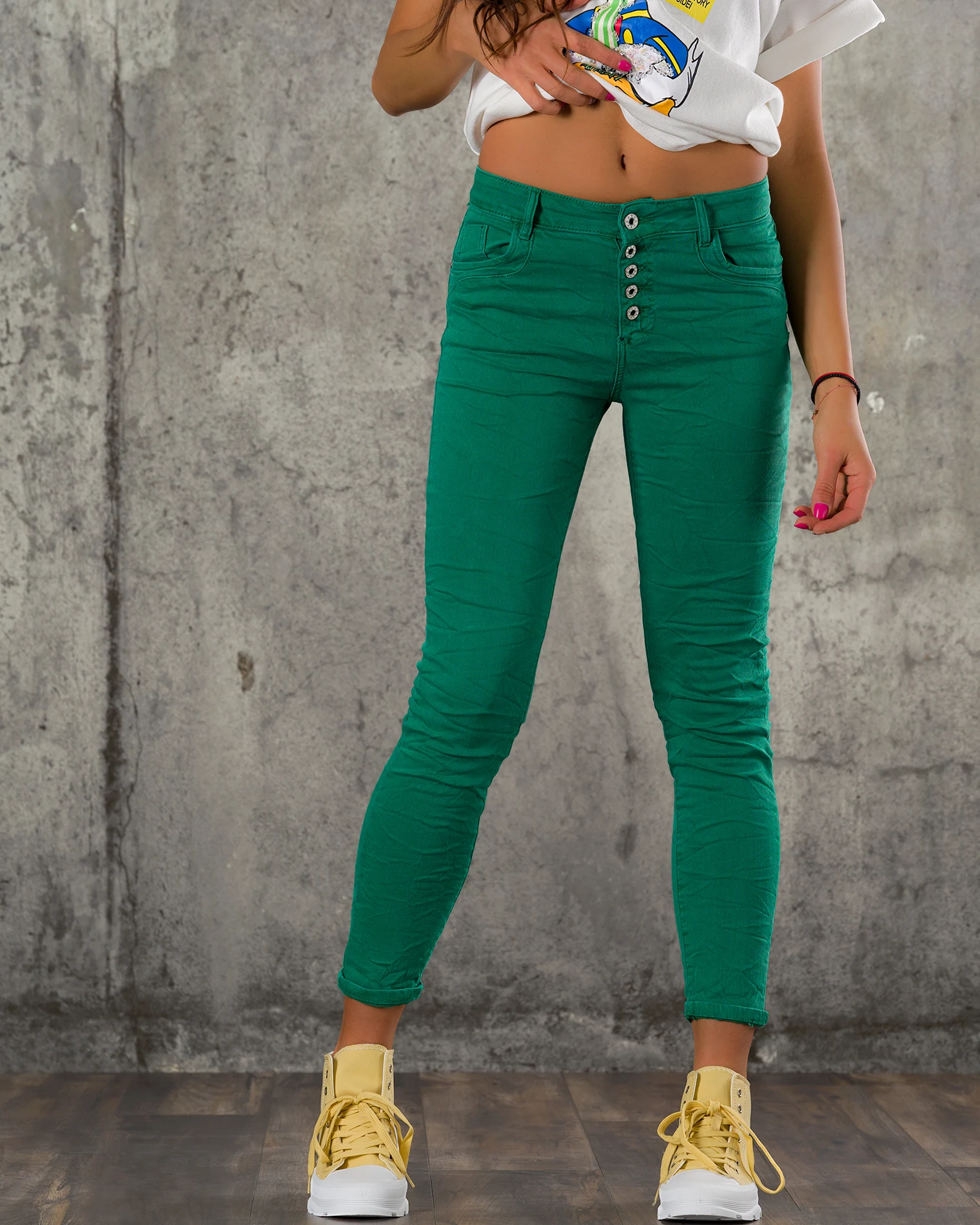 Pantaloni Remove, Verde culoare