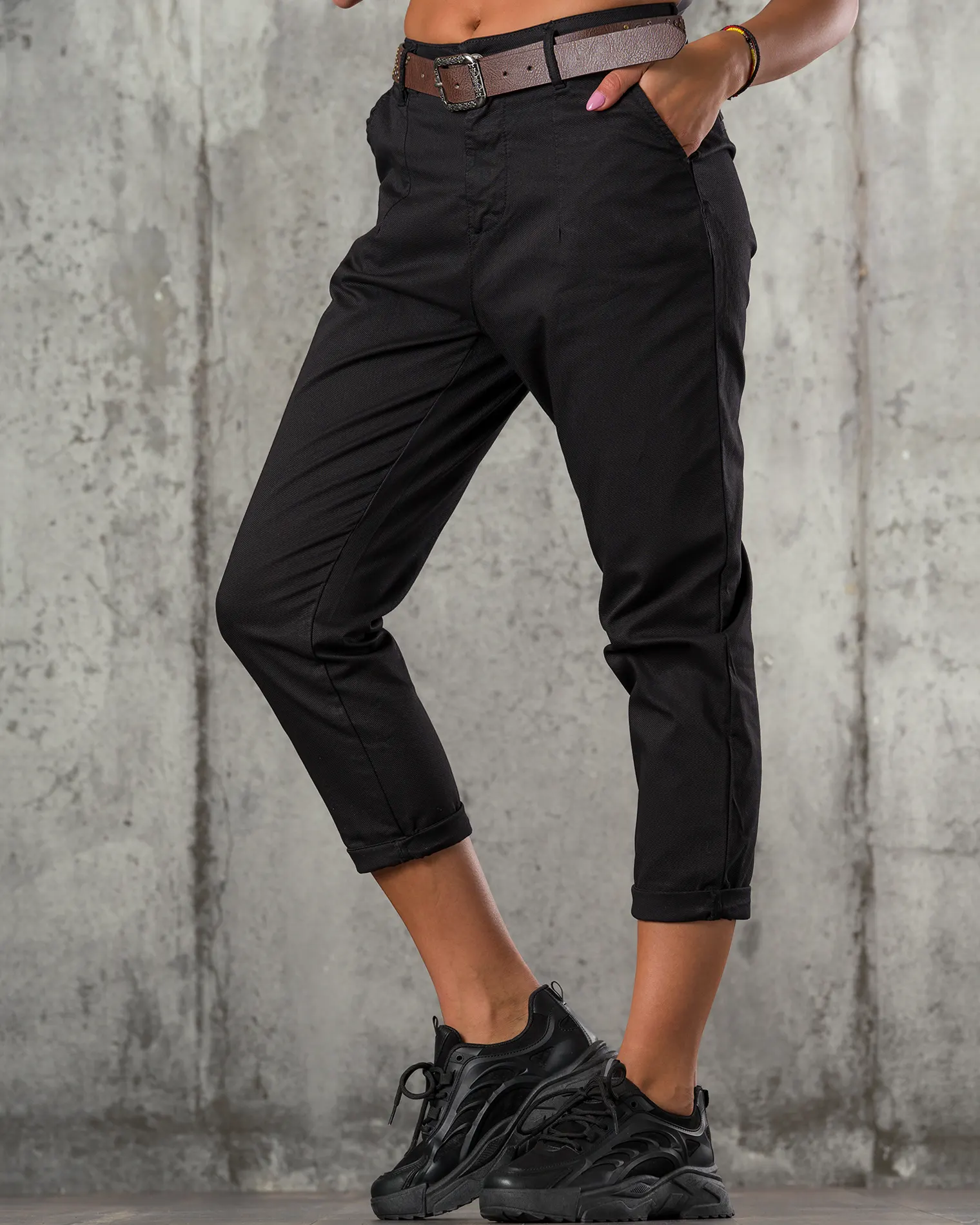 Pantaloni Meet Again, Culoare negru