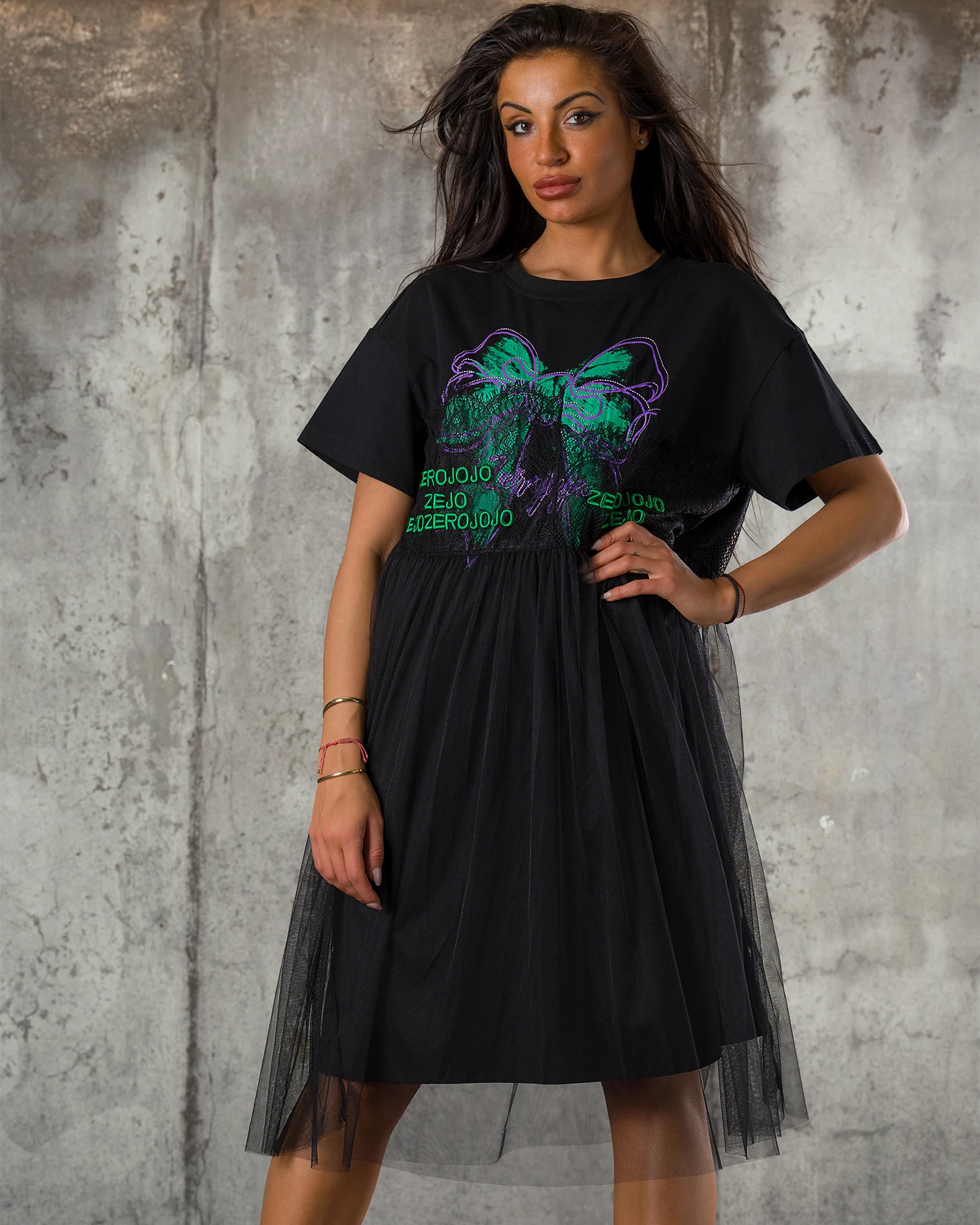 Rochie Color Bow, Neagra