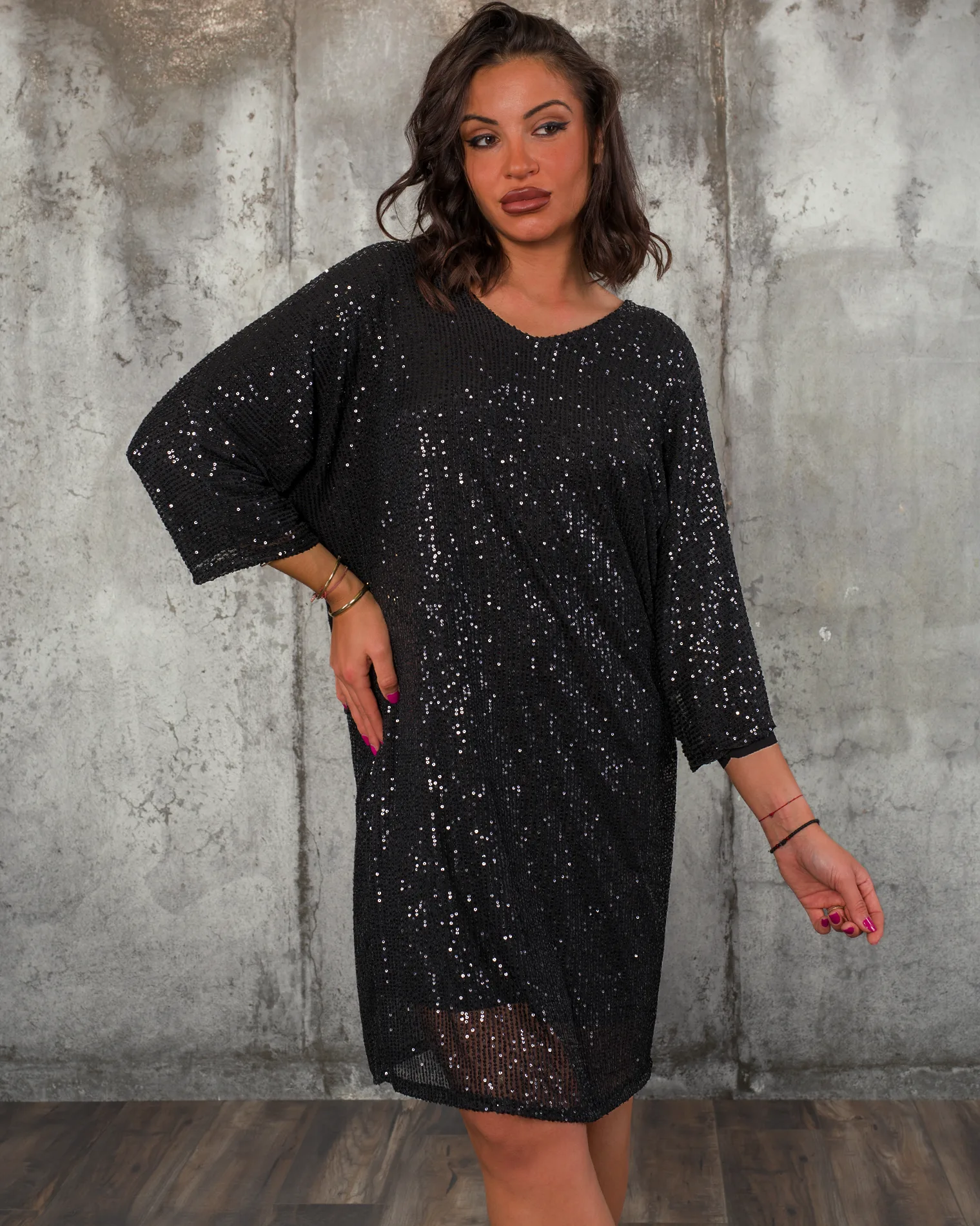 Рокля Shine Season, Черен Цвят