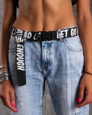 Curea cu scris Clique, Negru Culoare