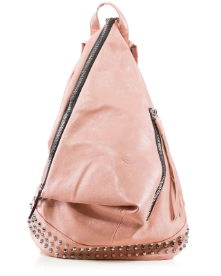 Rucsac cu capse Streets, Culoare roz pudra