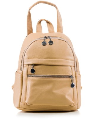 Rucsac It Is What It Is, Culoare taupe inchis