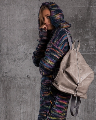Rucsac cu capse Clout, Gri Culoare