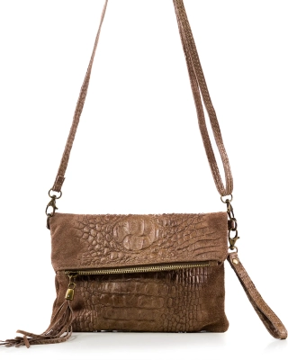 Geanta Mariella, Culoare taupe inchis