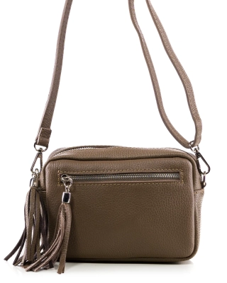 Geanta Pristine, Culoare taupe inchis