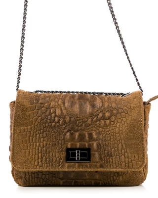 Geanta Owens, Taupe inchis culoare