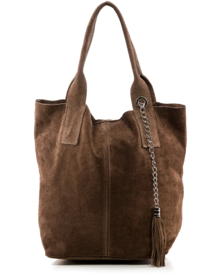 Geanta Quatro, Culoare taupe inchis