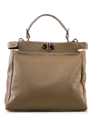 Geanta Gianina, Culoare Taupe inchis