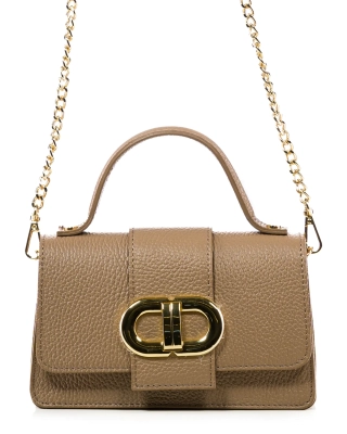 Geanta Carey, Culoare taupe inchis