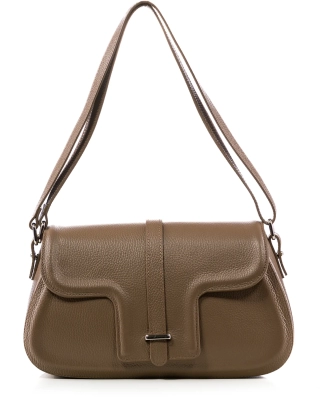 Geanta Nara, Culoare taupe inchis