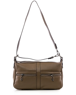 Geanta Tiara, Culoare taupe inchis