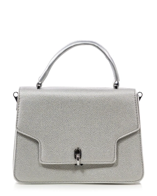 Geanta City Girl, Culoare argintiu