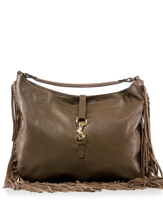 Geanta Georgia, Culoare taupe inchis