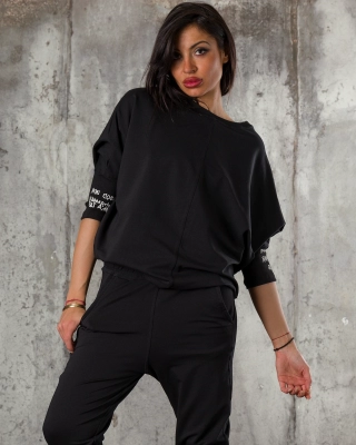 Bluza Combination, Culoare negru