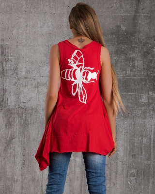 Tricou Free Spirit, Roșu Culoare