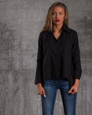 Cămașă elegantă Aesthetic, Negru Culoare