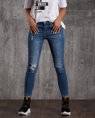 Blugi Fierce, Albastru Culoare M