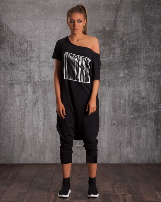 Salopetă Barcode, Negru Culoare