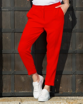Pantaloni Steal The Show, Roșu Culoare