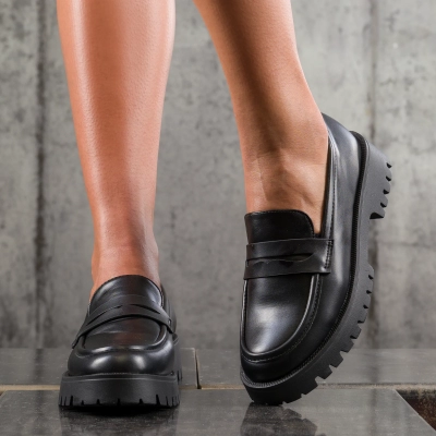Pantofi loafer Never Ordinary,  Culoare negru