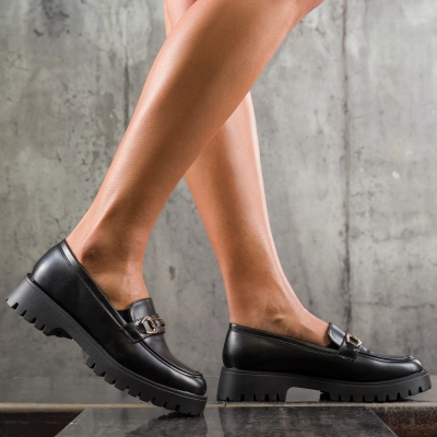 Pantofi loafer Sandy, Culoare negru