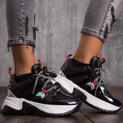 Adidaşi cu talpă volum Revive, Negru Culoare revive 39