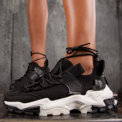 Adidași cu ciorap Vanilla, Negru Culoare 37 negru