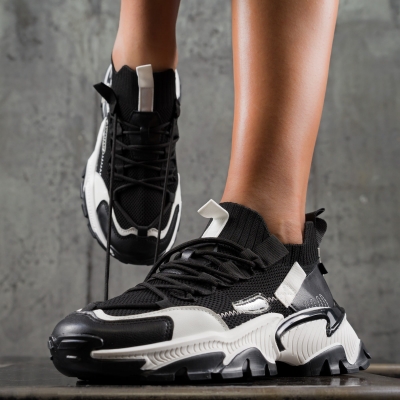 Adidași cu ciorap Only One, Negru Culoare 39 negru