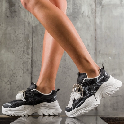Adidasi Heart Chain, Culoare negru