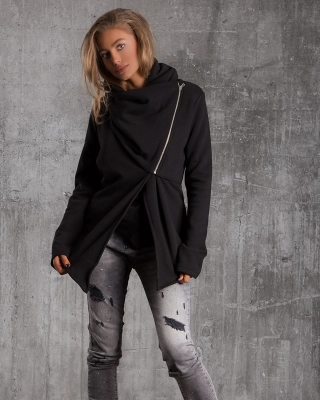 Hanorac Mulholland, Negru Culoare