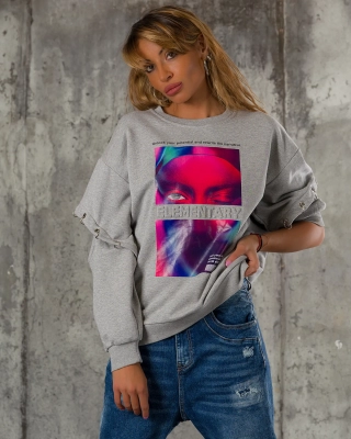 Bluza dama Elementary, Culoare albastru
