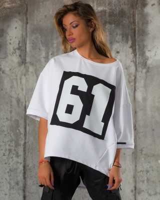 Bluză 61 Looks, Culoare alb
