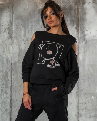 Bluza Long Beach, Culoare negru