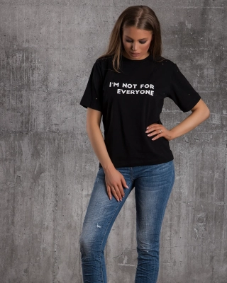 Tricou Not For Everyone, Negru Culoare