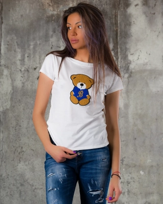 Tricou Teddy Love, Albastru culoare