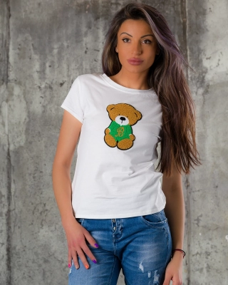 Tricou Teddy Love, Verde culoare