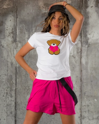 Tricou Teddy Love, Roz culoare