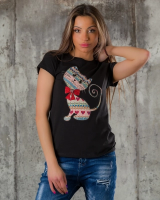 Tricou Gianna, Negru culoare