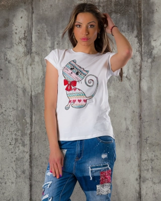 Tricou Gianna, Roșu culoare