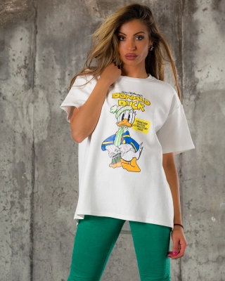 Tricou Cartoon, Alb culoare