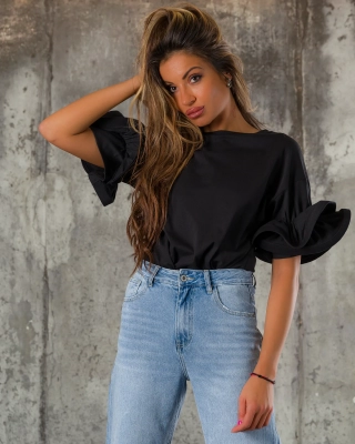 Tricou Amanda, Negru culoare