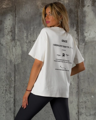 Tricou Hard Work, Alb culoare
